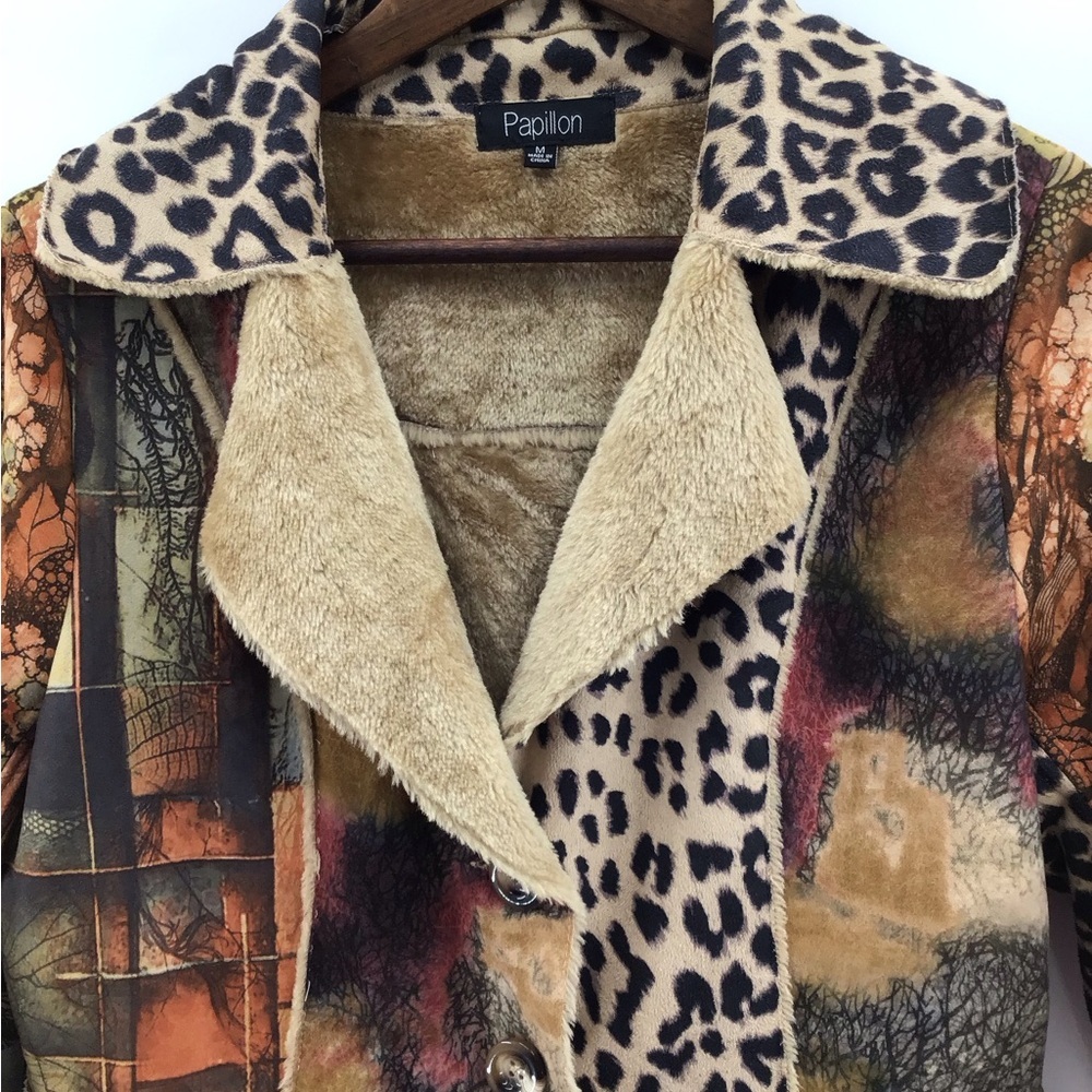 Papillon Multicolor Patchwork Teddy Jacket - image 6